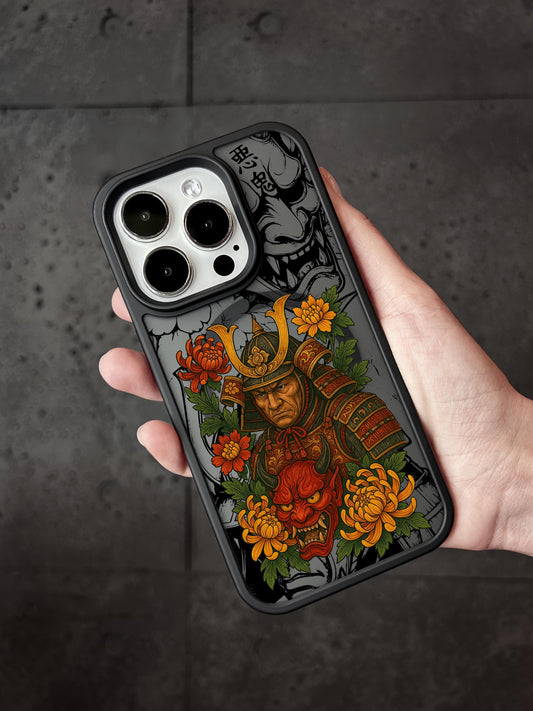a person holding a phone case with a picture of a man on it