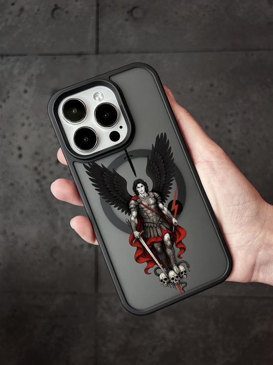 Archangel Warrior iPhone 16 Pro Max Case, Gothic Angel Sword Cover for iPhone 15 with MagSafe, Celestial iPhone Case Samsung S24 FE S25