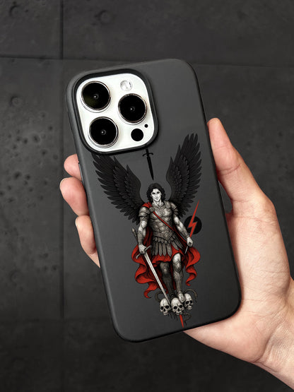 Archangel Warrior iPhone 16 Pro Max Case, Gothic Angel Sword Cover for iPhone 15 with MagSafe, Celestial iPhone Case Samsung S24 FE S25