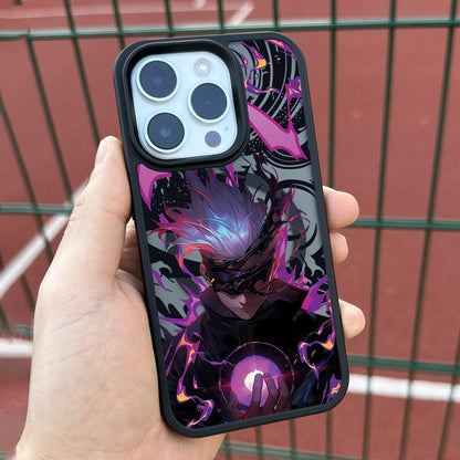 Mystic Aura Anime iPhone 16 Pro Max Case, Magic Power Phone Cover for iPhone 15 with MagSafe, Artistic Fantasy Custom Case