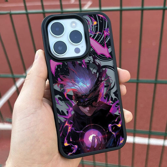 Mystic Aura Anime iPhone 16 Pro Max Case, Magic Power Phone Cover for iPhone 15 with MagSafe, Artistic Fantasy Custom Case