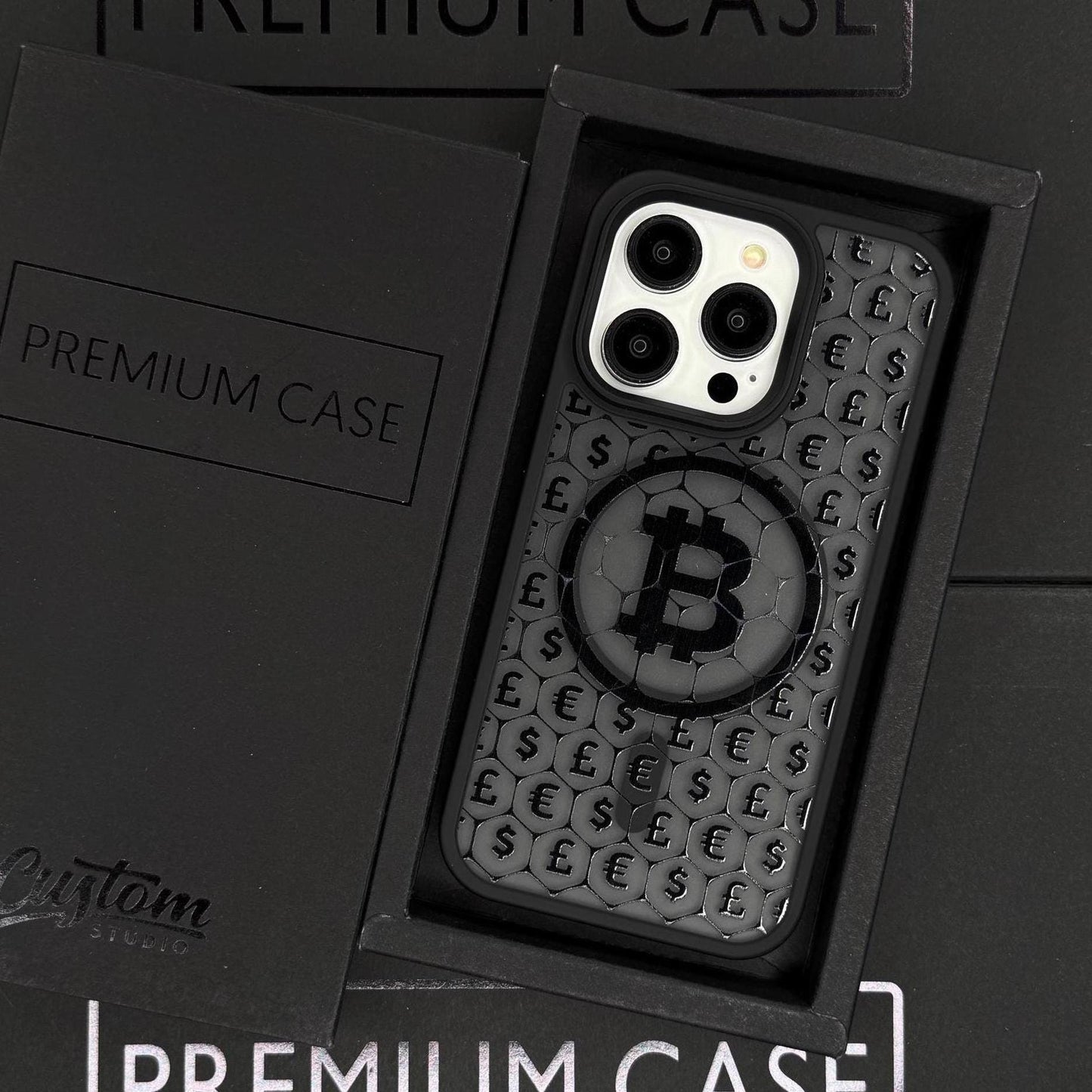 Crypto Bitcoin iPhone 16 pro max Case, Digital Currency Phone Cover for iPhone 15 with MagSafe, Money Aesthetic Custom Case
