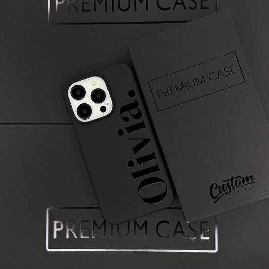Custom Name iPhone 16 pro max Case, Personalized Phone Cover for iPhone 15 with MagSafe, Custom Text Embossed Case