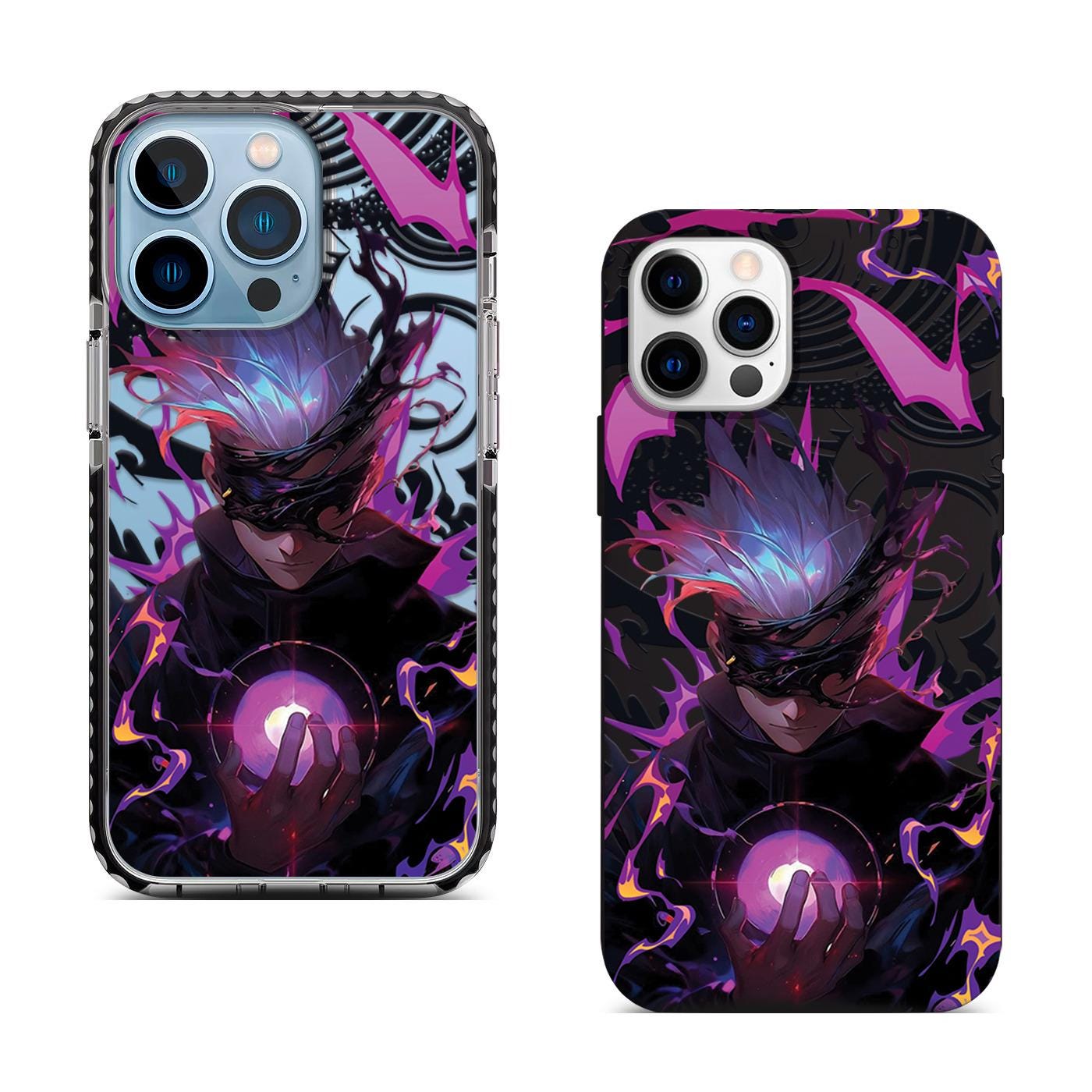 Mystic Aura Anime iPhone 16 Pro Max Case, Magic Power Phone Cover for iPhone 15 with MagSafe, Artistic Fantasy Custom Case