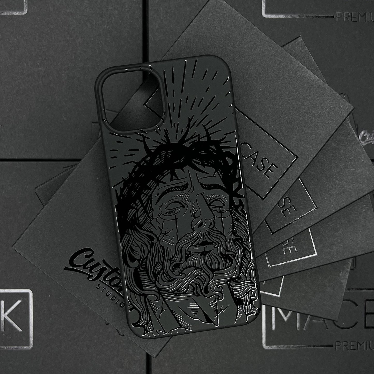 Jesus God iPhone 16 Case Christian Personalized Black Silicone iPhone Case Custom Religious iPhone 16 Pro Max Case Christian phone cases