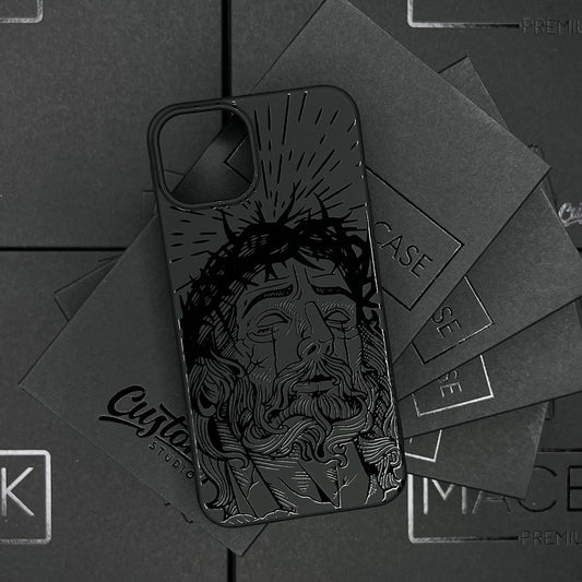 Jesus God iPhone 16 Case Christian Personalized Black Silicone iPhone Case Custom Religious iPhone 16 Pro Max Case Christian phone cases