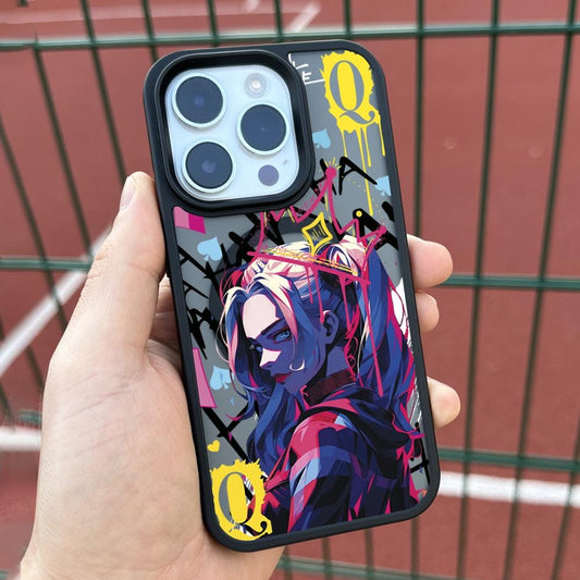 Graffiti Queen iPhone 16 Pro Max Case, Urban Art Phone Cover for iPhone 15 with MagSafe, Bold Graphic Custom Case Samsung S24 FE S25