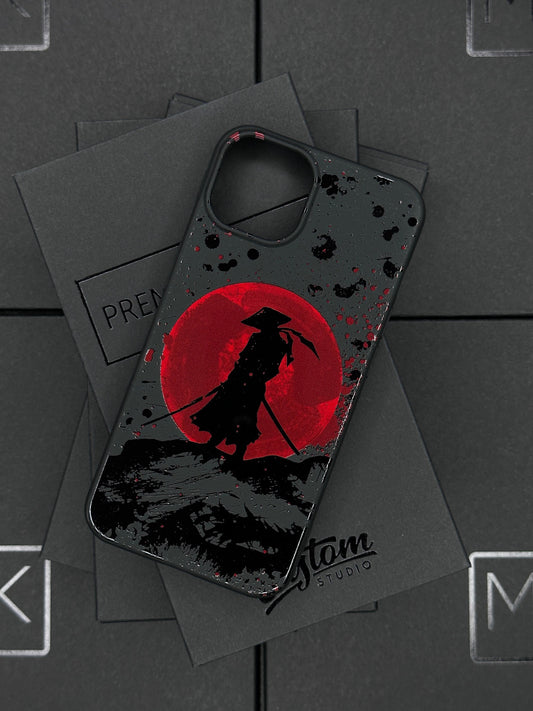Samurai iPhone 16 Case, Japanese Warrior iPhone 16 Pro Max Case, Anime Leather MagSafe Compatible iPhone 16 Pro case