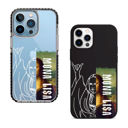 Classic Art with Hand Rock iPhone 16 Pro Max Case, Modern Art Phone Cover for iPhone 15 with MagSafe, Unique Art Custom Case S24 FE S25