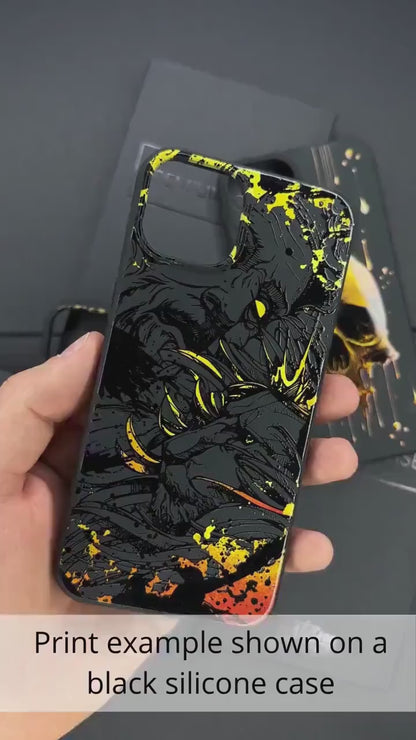 Anime Car Girl iPhone 16 Pro Max Case, JDM Aesthetic Cover for iPhone 15 with MagSafe, Street Style iPhone Case Samsung S24 FE S25 Ultra