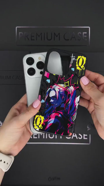 Graffiti Queen iPhone 16 Pro Max Case, Urban Art Phone Cover for iPhone 15 with MagSafe, Bold Graphic Custom Case Samsung S24 FE S25