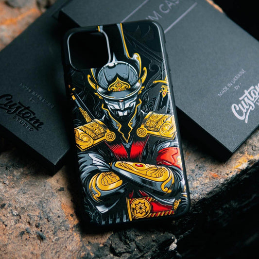 Samurai Gold Phone Case – Compatible with iPhone 16 Pro Max, 15, 14, 13, 12