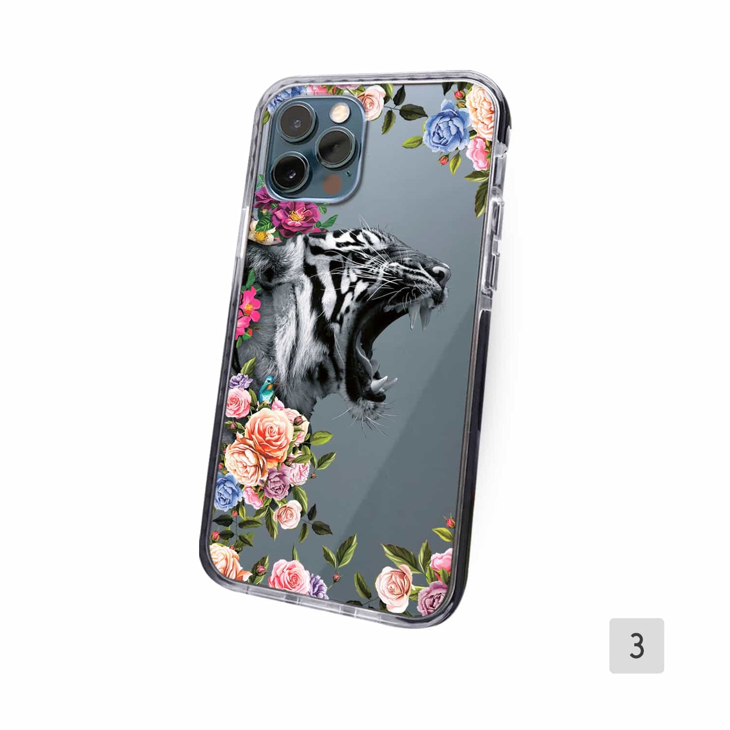 iPhone Case Lioness With Flowers