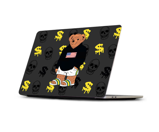 Bear USA Skull case – Compatible with MacBook Air 13 M4 M3, Pro 14 16 M2 M1