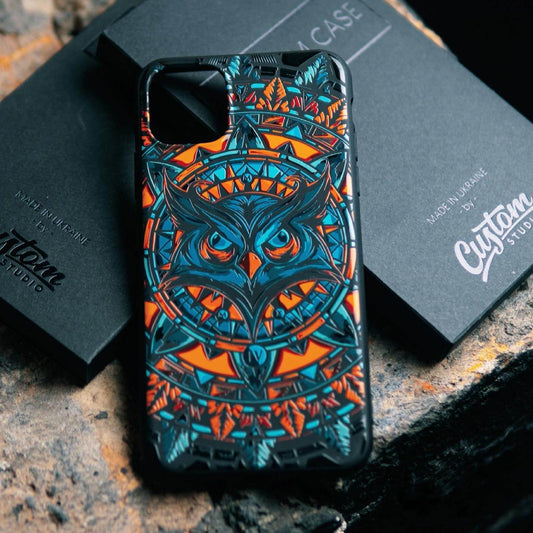 Owl Phone Case – Compatible with iPhone 16 Pro Max, 15, 14, 13, 12