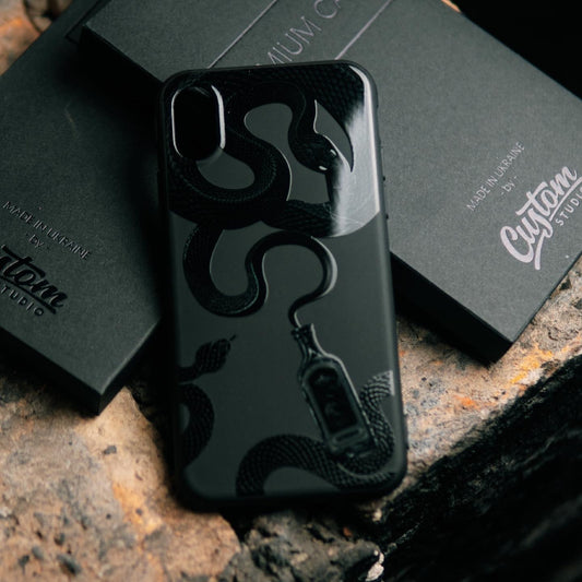 Snake Bottle Phone Case – Compatible with iPhone 16 Pro Max, 15, 14, 13, 12