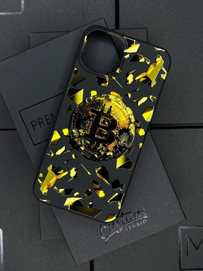 iPhone Case Bitcoin Stone