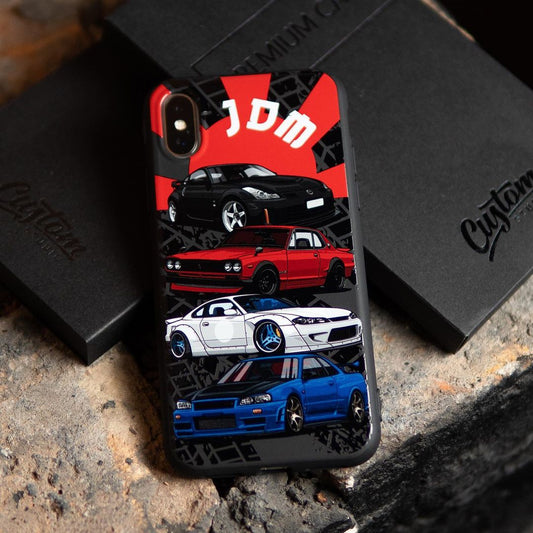 JDM cars Phone Case – Compatible with iPhone 16 Pro Max, 15, 14, 13, 12