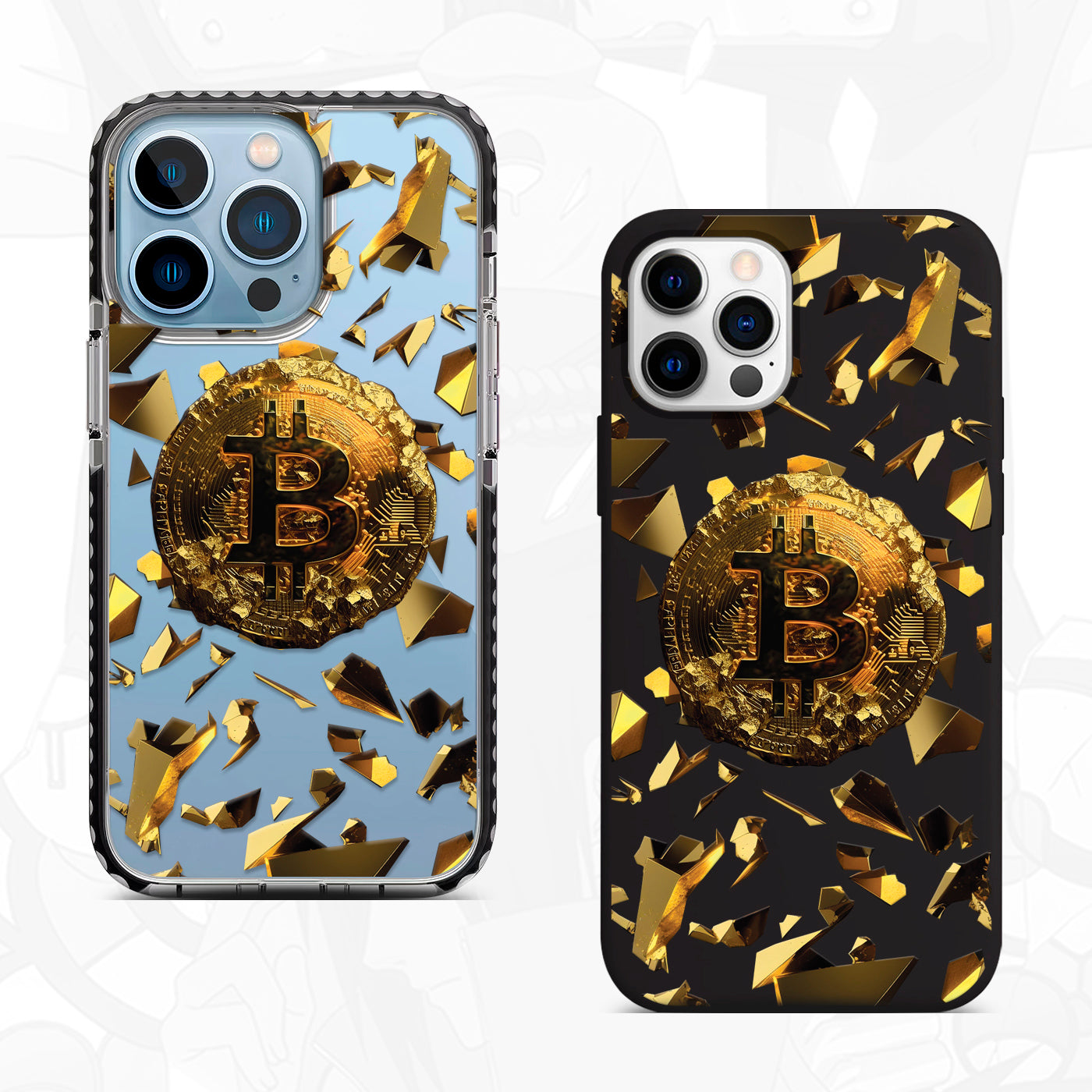 iPhone Case Bitcoin Stone