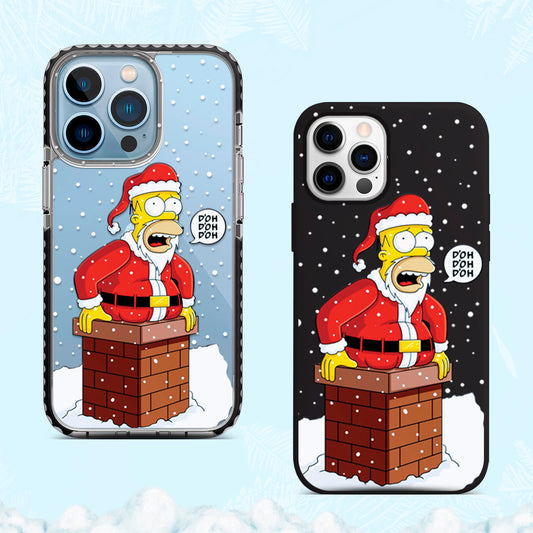 iPhone Case Homer Santa