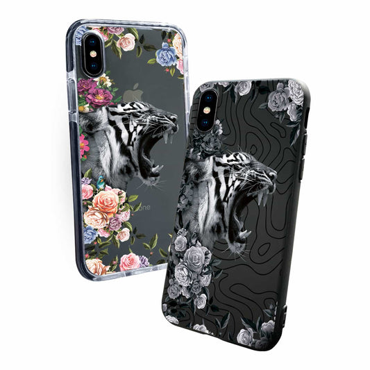 iPhone Case Lioness With Flowers