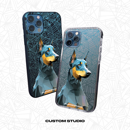 iPhone Case Geometric Doberman