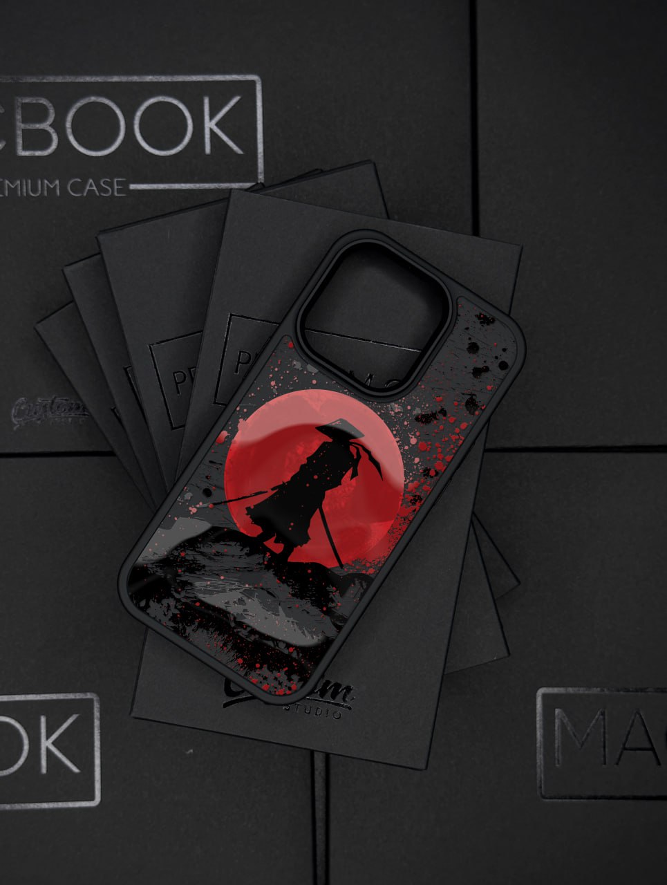 Samurai Phone Case – Compatible with iPhone 16 Pro Max, 15, 14, 13, 12